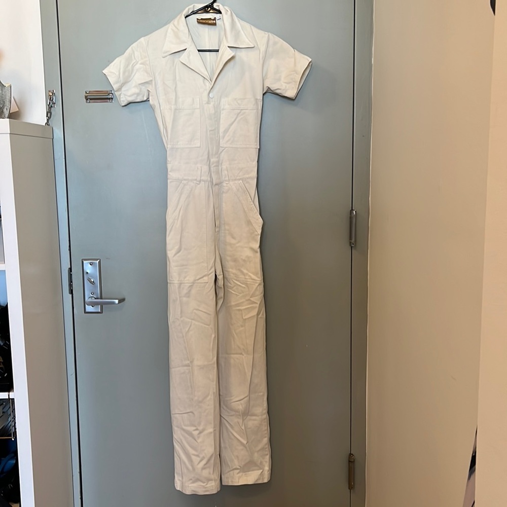 Big Bud Press Short Sleeve Jumpsuit White XXS